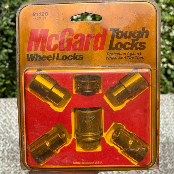 New Genuine McGuard 21120 Chrome Regular Shank Wheel Lock Set 1/2-20 - Picture 1 of 3